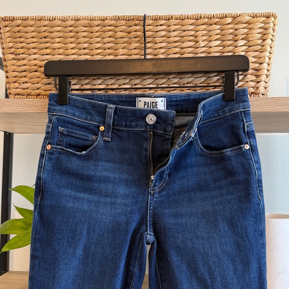 Paige Mid-Rise Skyline Ankle Peg Leg Jeans, 26 - Picture 6 of 8